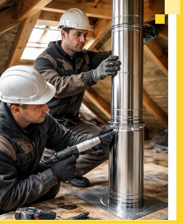 Монтаж дымоходов для каминов в Калининграде с гарантией качества
