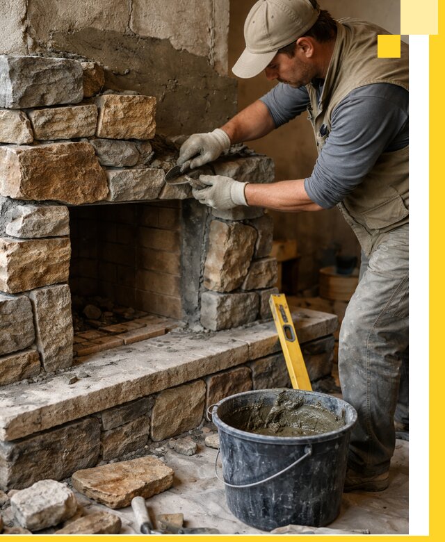 Изготовление и установка каменных каминов под ключ в Калининграде