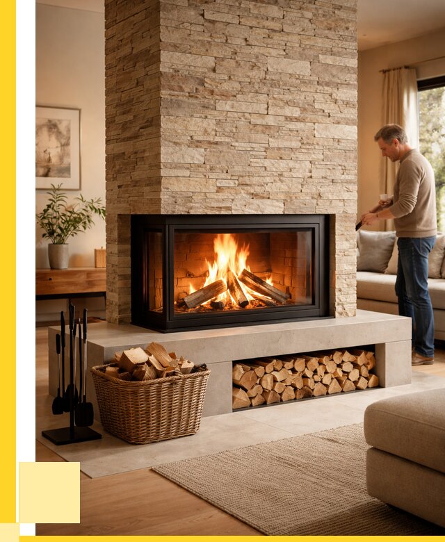 Дровяной камин под ключ в Калининграде от 202360 р. | ЭриданКлн