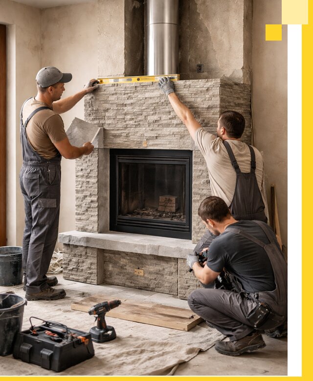 Профессиональный монтаж каминов под ключ в Калининграде для дома