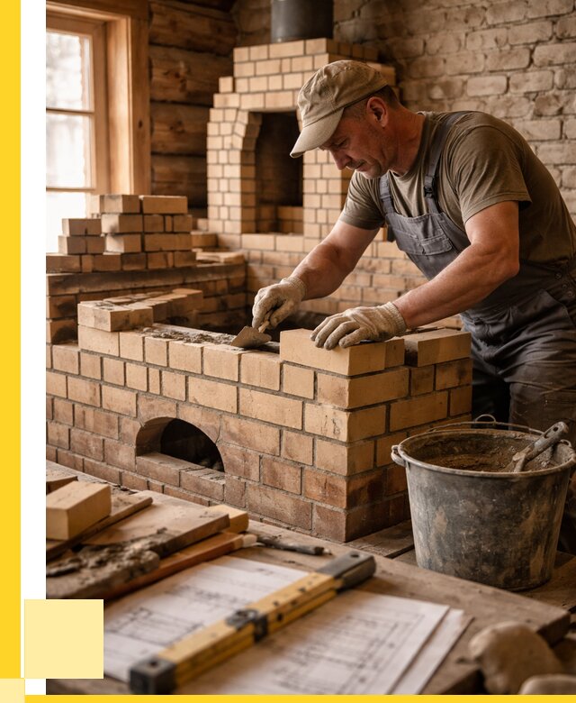 Кладка печей из кирпича в Калининграде цены от 30354 р. - ЭриданКлн