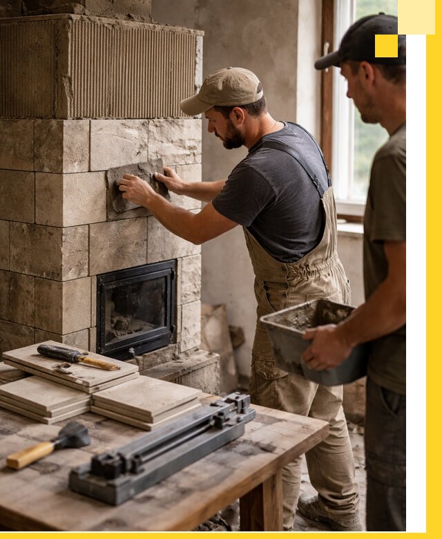 Профессиональная облицовка печей в Калининграде: керамика и камень