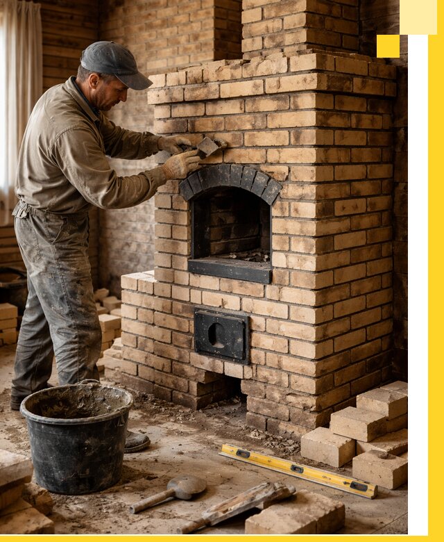 Кирпичные печи под ключ в Калининграде: проектирование и кладка