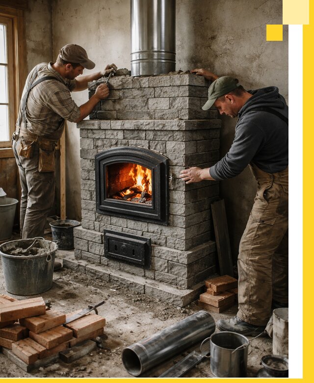 Производство, поставка и монтаж дровяных печей в Калининграде