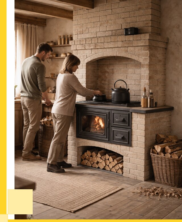 Печи с плитой в Калининграде от 45531 р. | ЭриданКлн — кирпичная печь