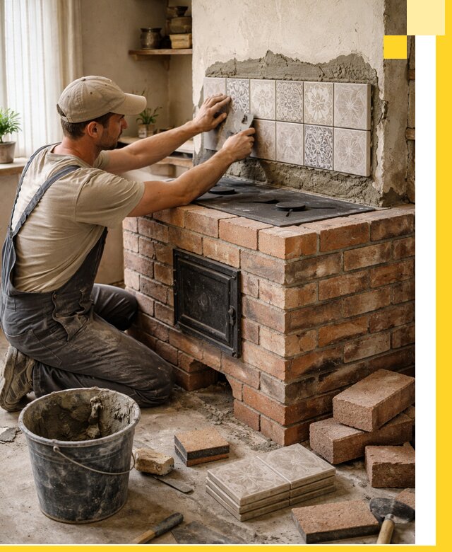 Печи с плитой на заказ монтаж гарантия и сервис в Калининграде