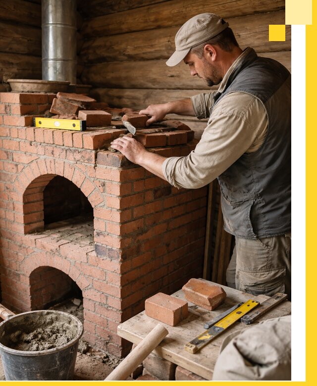 Изготовление и установка русских печей в Калининграде под ключ