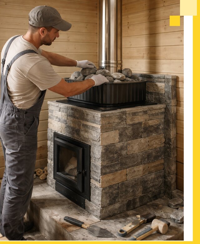 Печи для парной в Калининграде, производство, монтаж и обслуживание