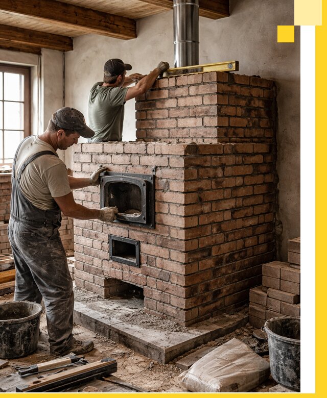 Печи для загородного дома под ключ в Калининграде — монтаж и сервис