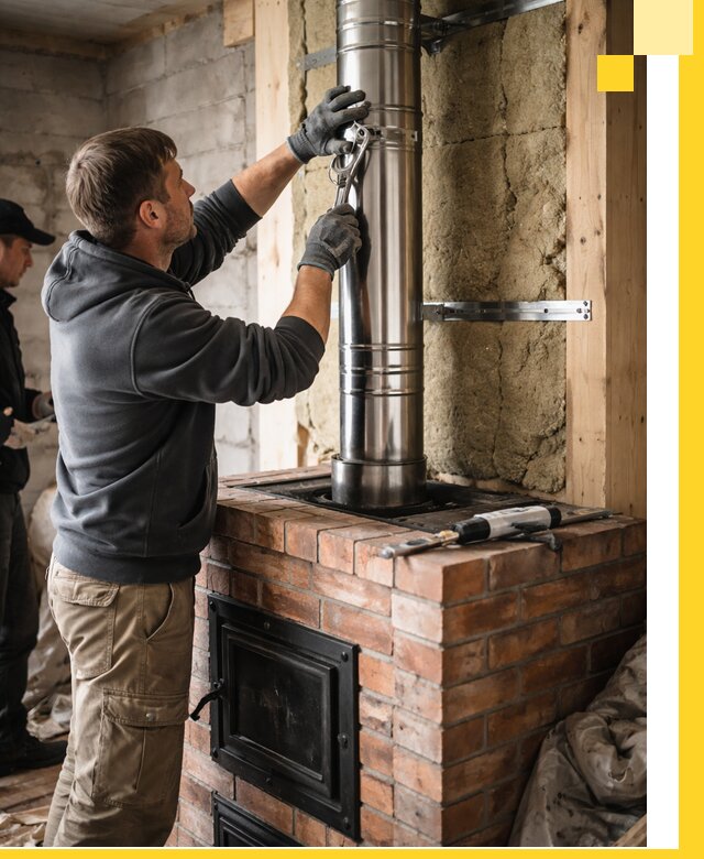 Изготовление и монтаж печей и дымоходов под ключ в Калининграде