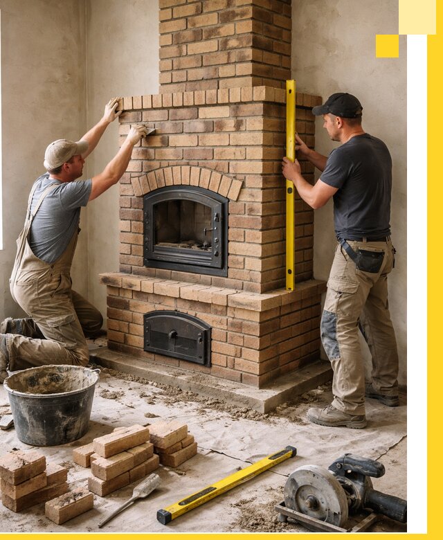 Продажа и установка печей и каминов для дома под ключ в Калининграде