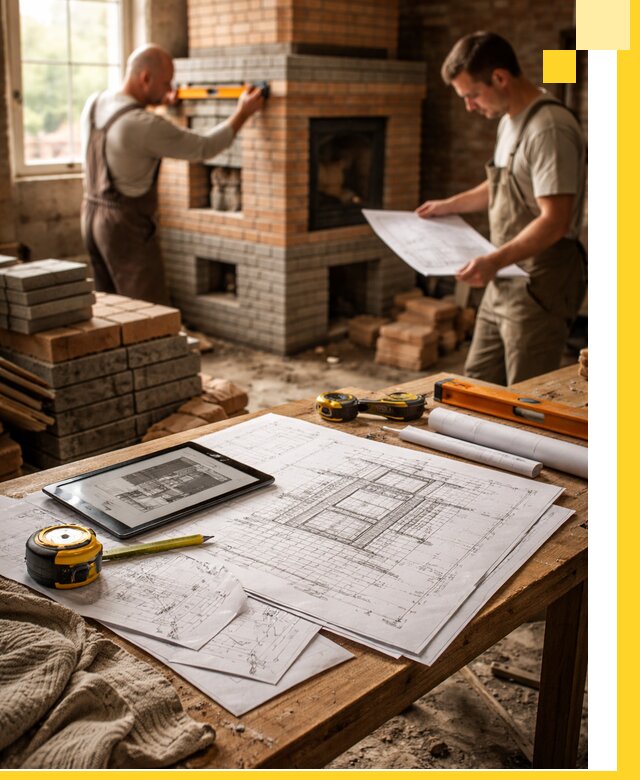 Проекты печей и каминов с индивидуальным дизайном в Калининграде