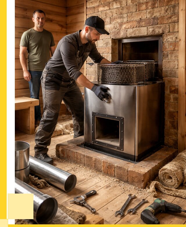 Монтаж банных печей под ключ в Калининграде от 18212 р., ЭриданКлн