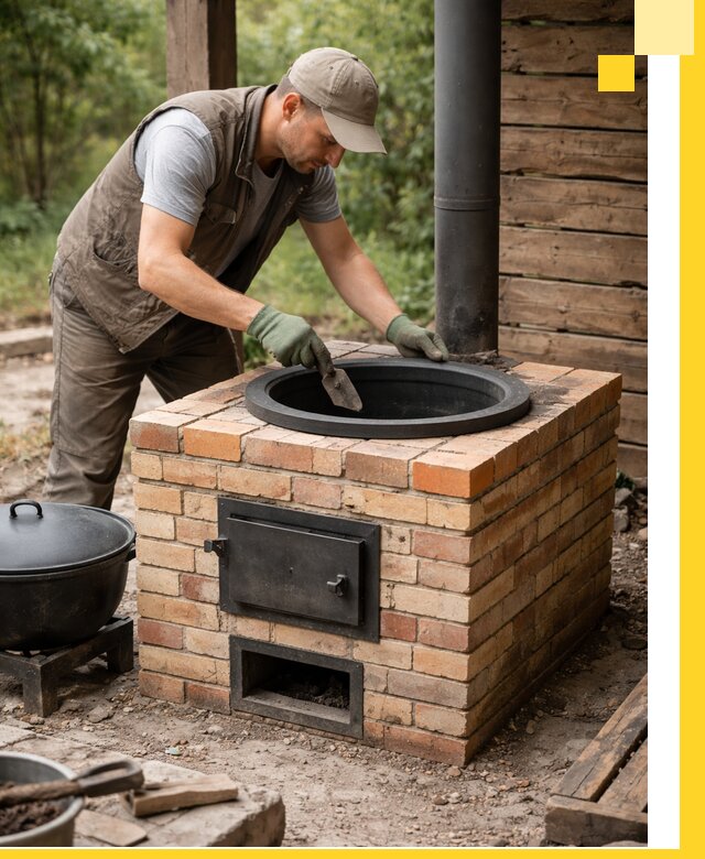 Изготовление и установка печей для казана в Калининграде под ключ