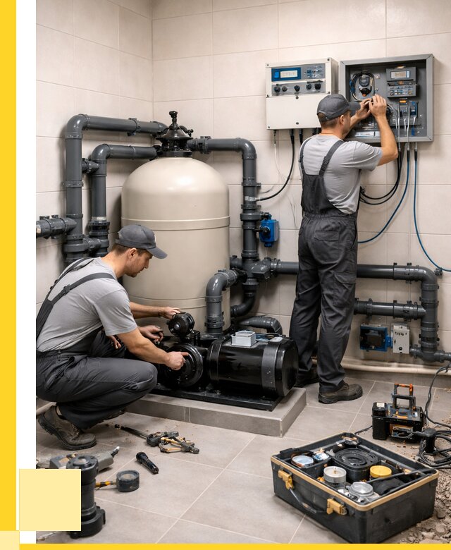 Монтаж оборудования для бассейнов в Калининграде от 40472 р. | ЭриданКлн