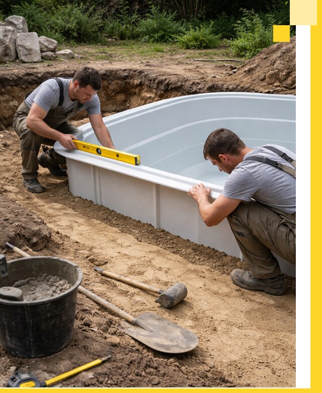 Производство и установка пластиковых бассейнов в Калининграде под ключ