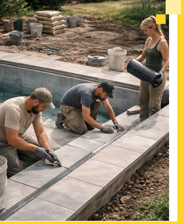 Строительство и монтаж уличных бассейнов под ключ в Калининграде