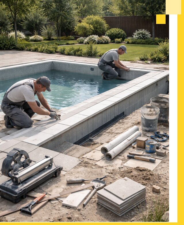 Строительство открытых бассейнов под ключ в Калининграде профессионально