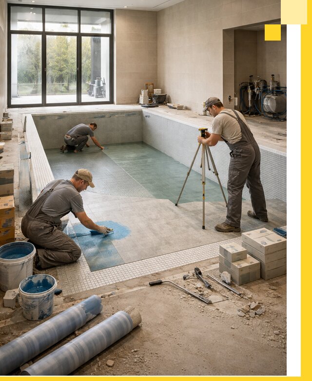 Проект и строительство закрытых бассейнов в Калининграде под ключ