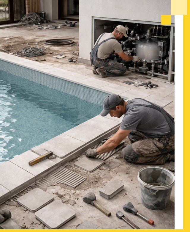 Строительство и монтаж бассейнов в коттедже в Калининграде