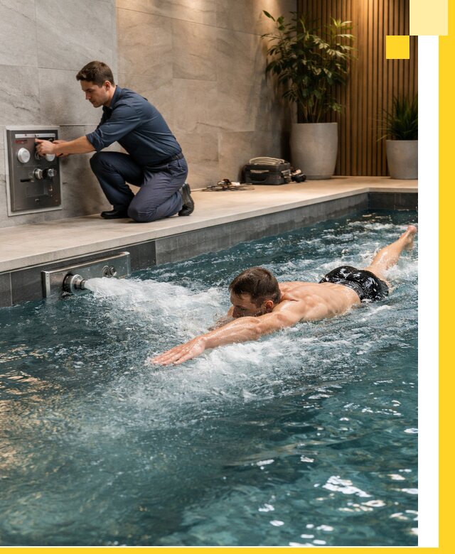 Проектирование и монтаж бассейнов с противотоком в Калининграде