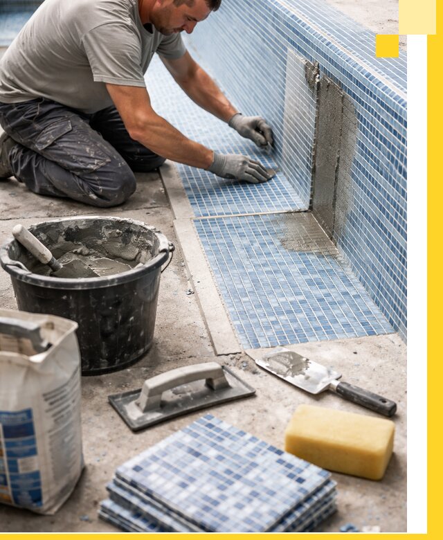 Укладка и ремонт мозаики для бассейнов под ключ в Калининграде