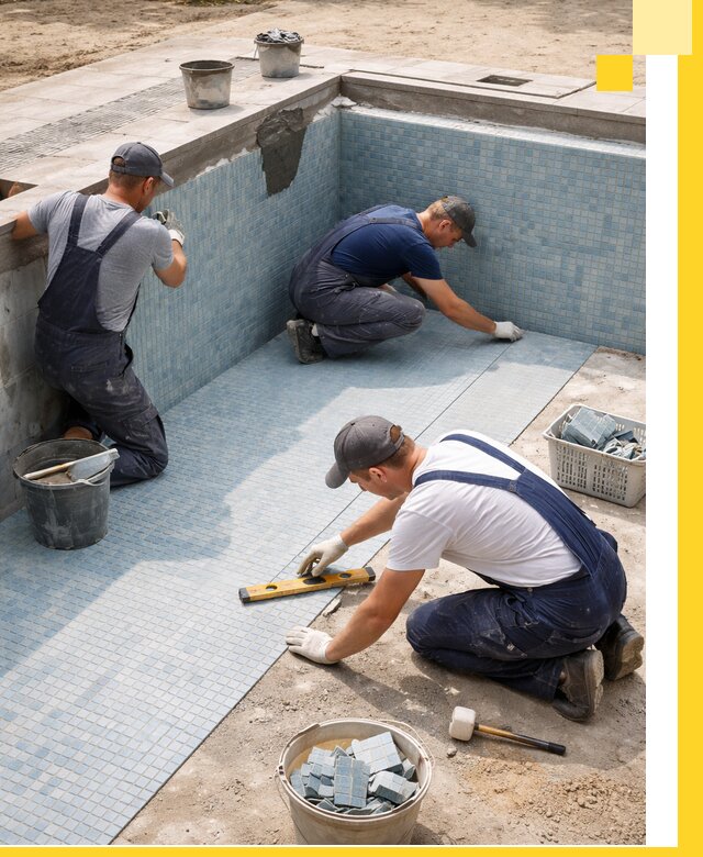 Укладка и установка плитки для бассейнов под ключ в Калининграде