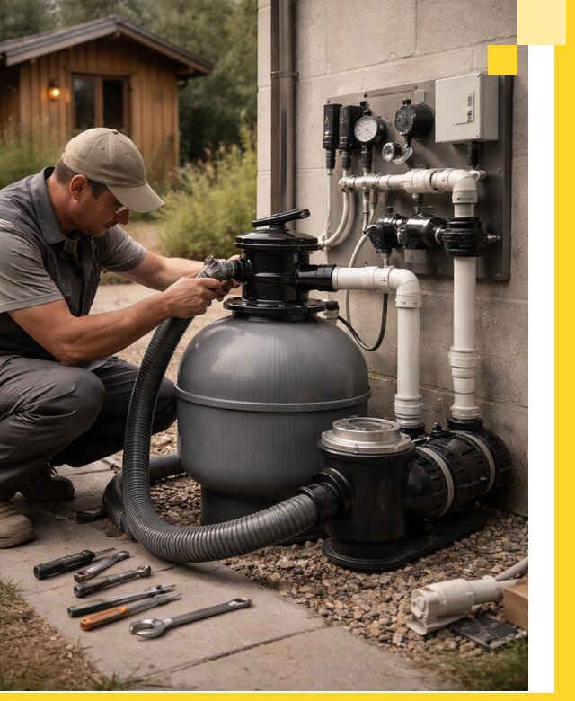 Продажа и монтаж фильтров и насосов для бассейнов в Калининграде