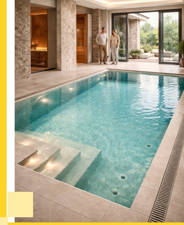 Бассейн во дворе в Калининграде: проект, отделка от 1214160 р. | ЭриданКлн