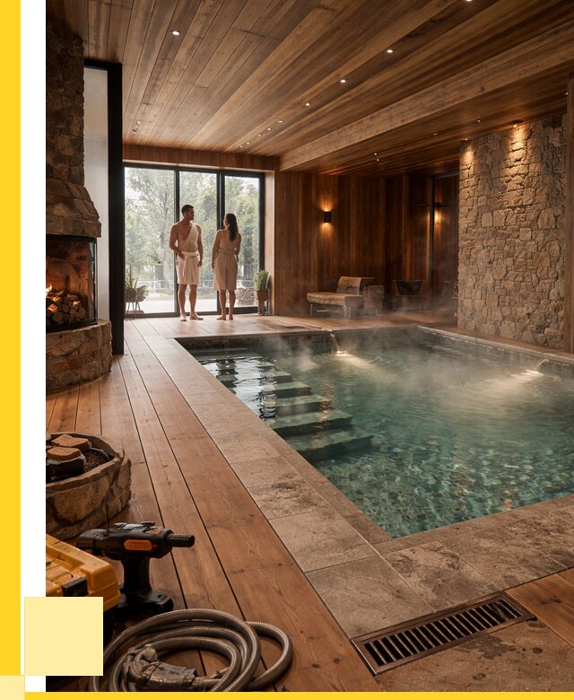 Проекты бань с бассейном под ключ в Калининграде от 75885 р., ЭриданКлн