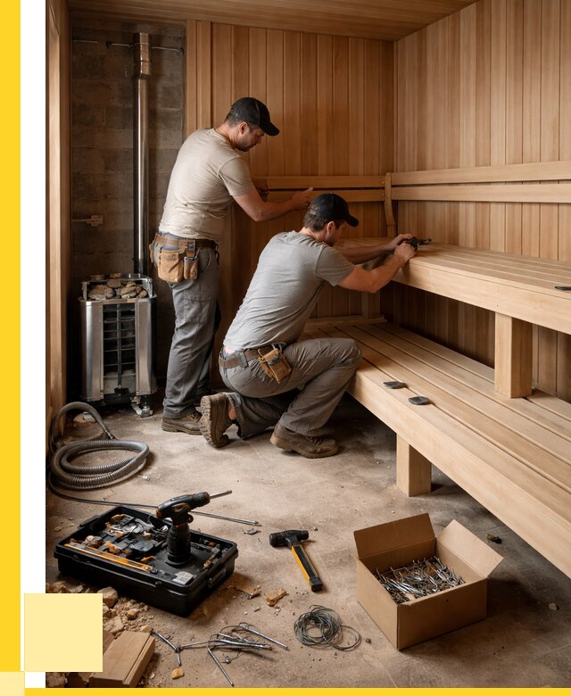 Монтаж саун под ключ в Калининграде от 121416 р. | ЭриданКлн
