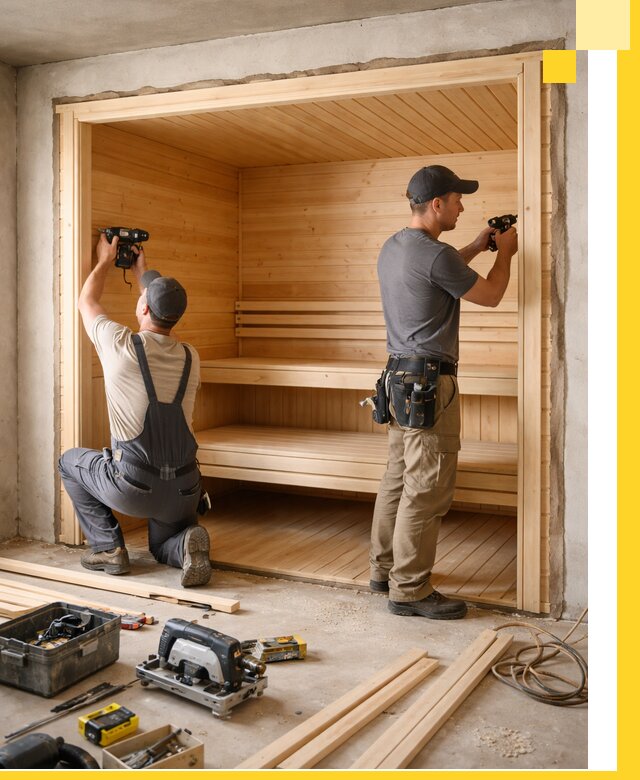 Монтаж саун под ключ в Калининграде — проектирование и установка