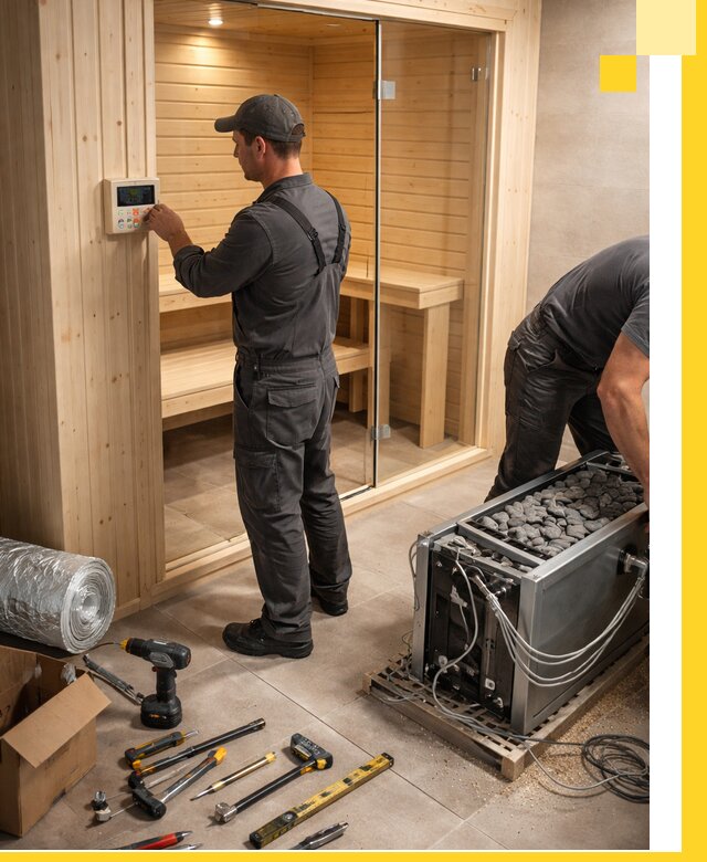 Поставка, установка и монтаж электрических саун в Калининграде