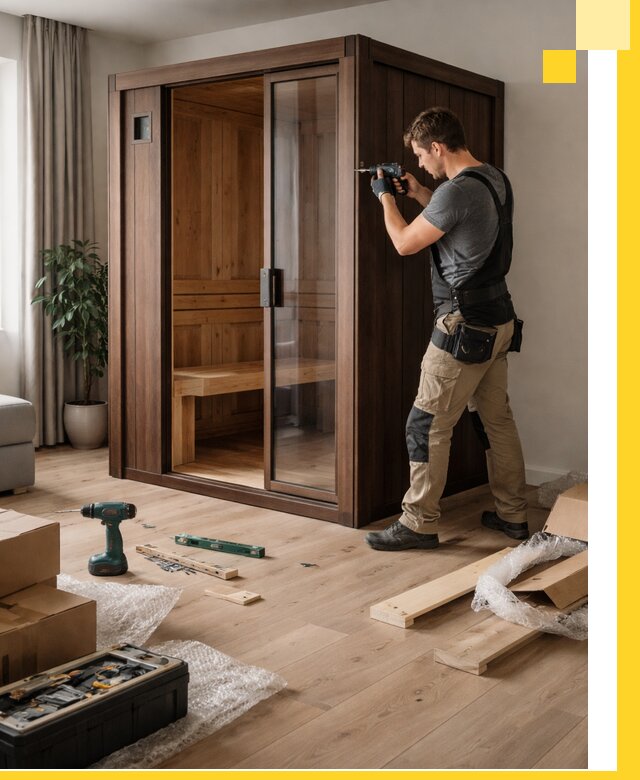 Установка и производство мини саун под ключ в Калининграде