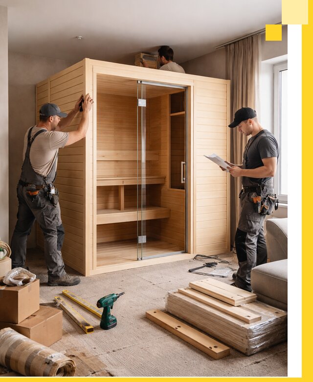 Установка и благоустройство саун в квартире в Калининграде