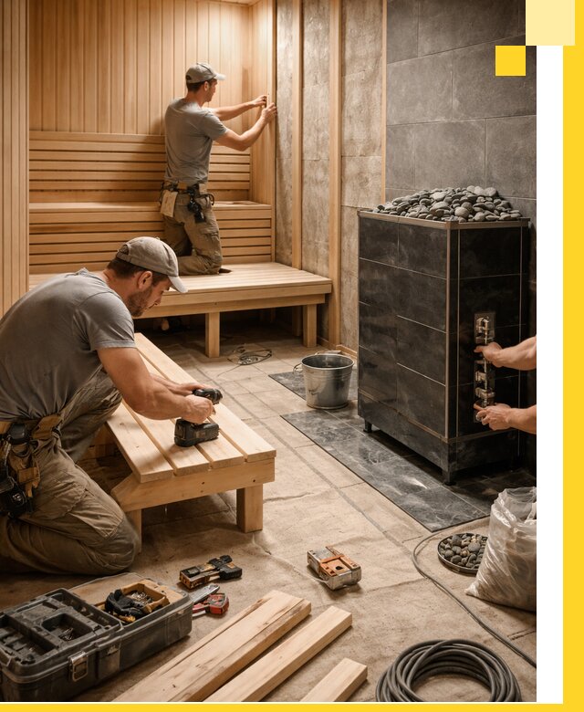 Дизайн и строительство интерьерных саун под ключ в Калининграде