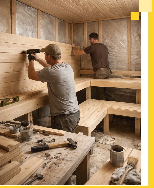 Профессиональная отделка бань и саун под ключ в Калининграде