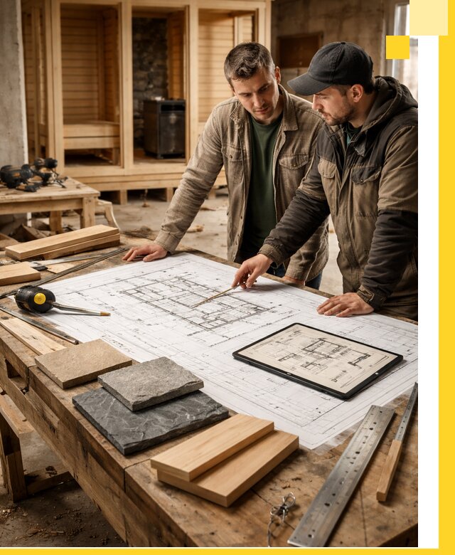 Проекты бань под ключ и планы строительства в Калининграде