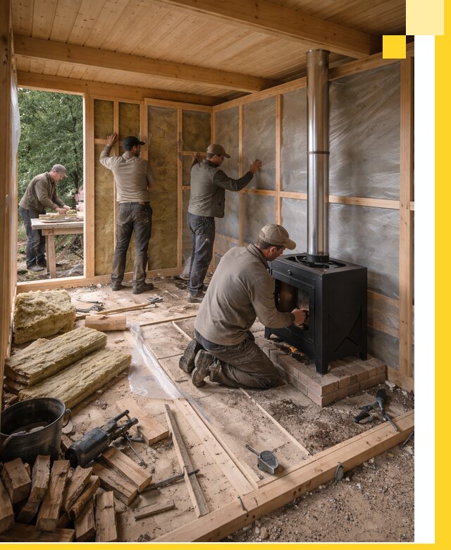 Профессиональный монтаж бань под ключ в Калининграде для дома