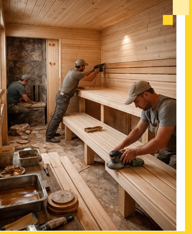 Профессиональная отделка бань в Калининграде под ключ, с гарантией