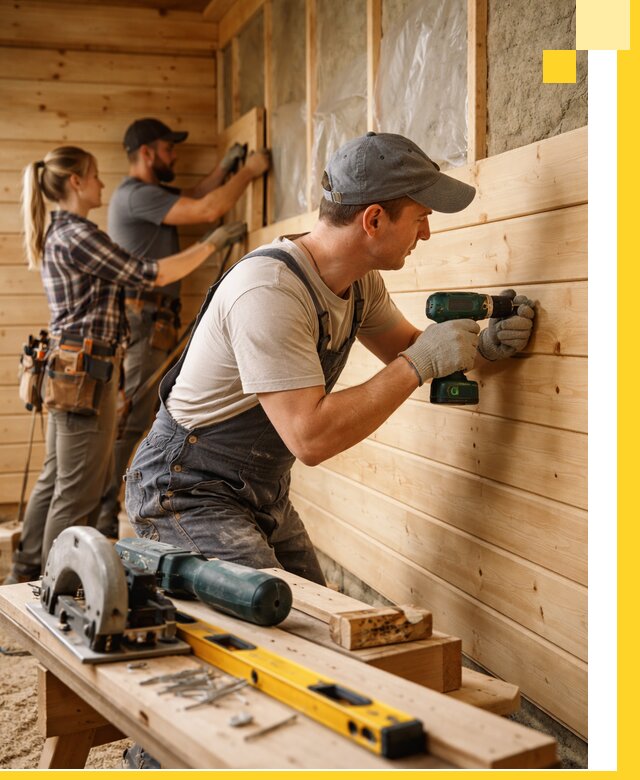 Обшивка бань под ключ в Калининграде: отделка стен и потолков