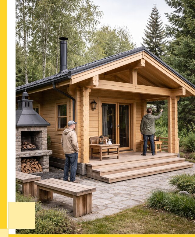 Деревянные бани под ключ в Калининграде от 455310 р. | ЭриданКлн