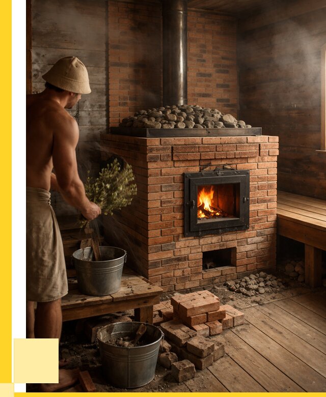 Кирпичные банные печи в Калининграде от 91062 р. | ЭриданКлн