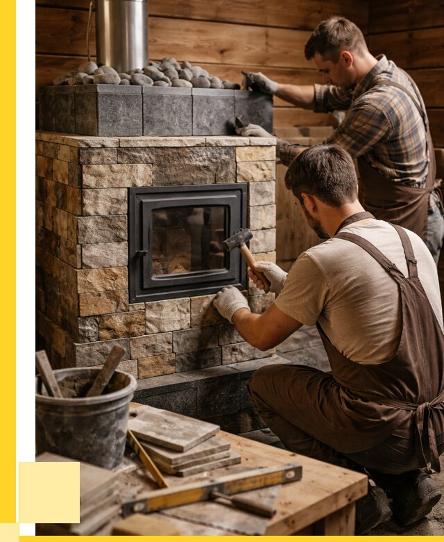 Облицовка банной печи в Калининграде от 15177 р. | ЭриданКлн