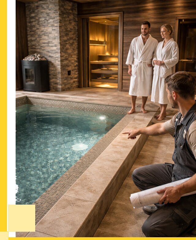 Проект бани с бассейном под ключ в Калининграде от 65767 р. | ЭриданКлн