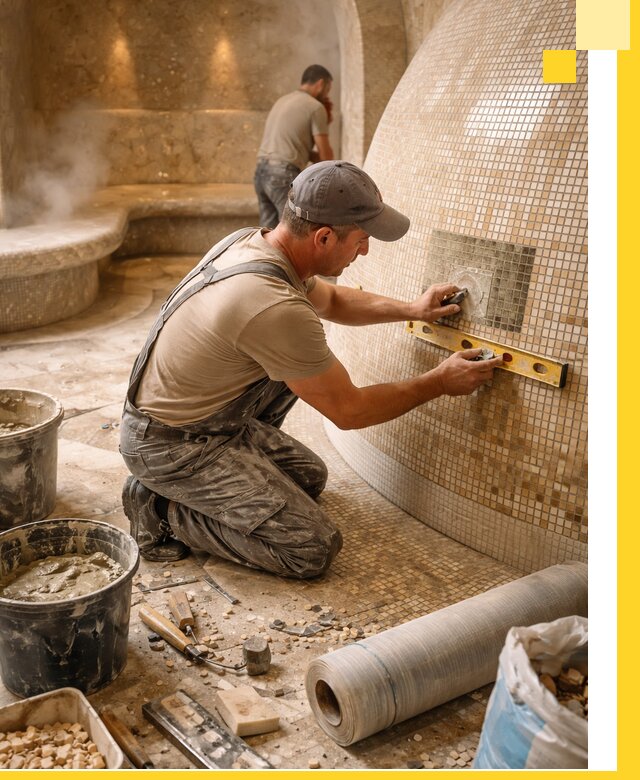 Хамам под ключ в Калининграде: проектирование, строительство, отделка