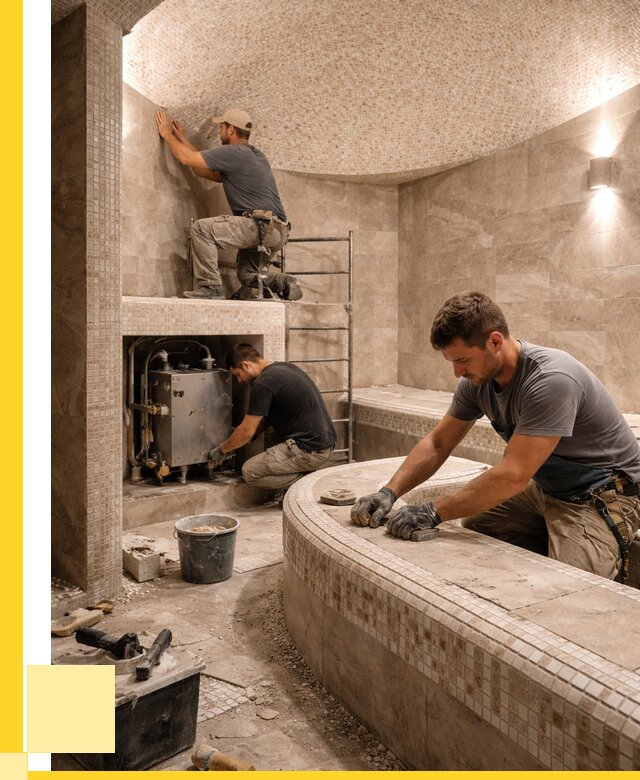 Монтаж хамамов под ключ в Калининграде от 252950 р. ЭриданКлн