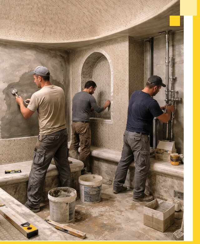 Профессиональный монтаж хамамов под ключ в Калининграде с гарантией