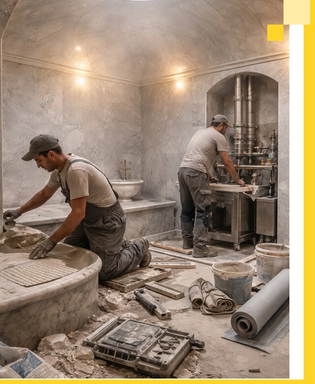 Строительство турецких бань хаммам под ключ в Калининграде