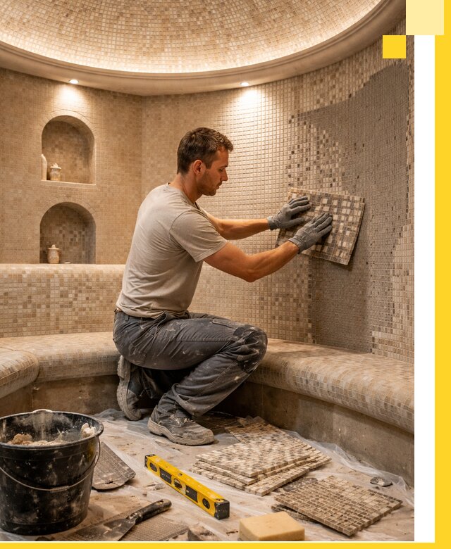 Устройство и монтаж домашнего хамама под ключ в Калининграде